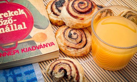 homemade cookies with jam and juice